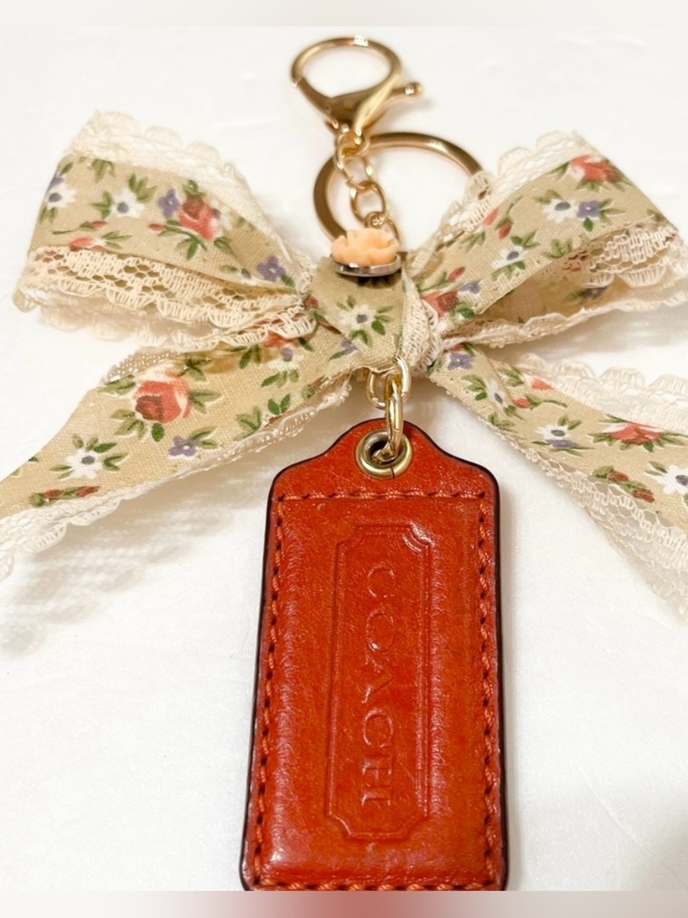 Coach Hangtag On Handmade Keychain